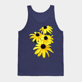 Black-Eyed Susans in a Row Tank Top